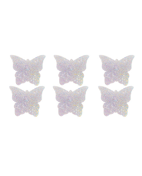 Neva Nude Razzle Dazzle Crystal Butterfly Jewel Sparkle Body Stickers - Pack of 6 by Neva Nude