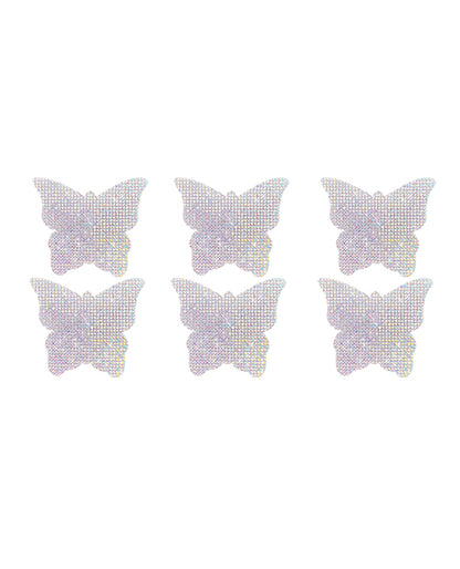Neva Nude Razzle Dazzle Crystal Butterfly Jewel Sparkle Body Stickers - Pack of 6 by Neva Nude