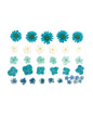 Neva Nude Spring Fling Real Dried Pressed Flower Body Stickers - Blue O/S by Neva Nude