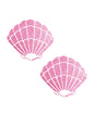 Neva Nude Sparkle Glitter Mermaid Shell Pasties - Pink O/S by Neva Nude