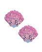 Neva Nude Sequin Mermaid Shell Pasties - Iridescent Pink O/S by Neva Nude