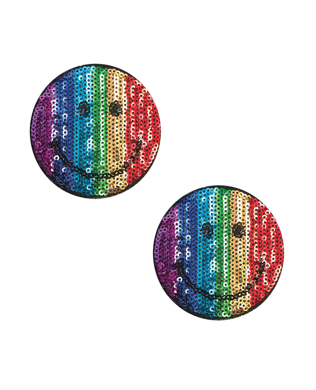 Neva Nude Smiley Joe Sequin Pasties - Multicolor O/S by Neva Nude