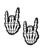 Neva Nude Rock On Skeleton Glitter Pasties - Black/White O/S by Neva Nude