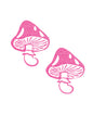 Neva Nude Glitter Blacklight Toadstool Pasties - Neon Pink O/S by Neva Nude