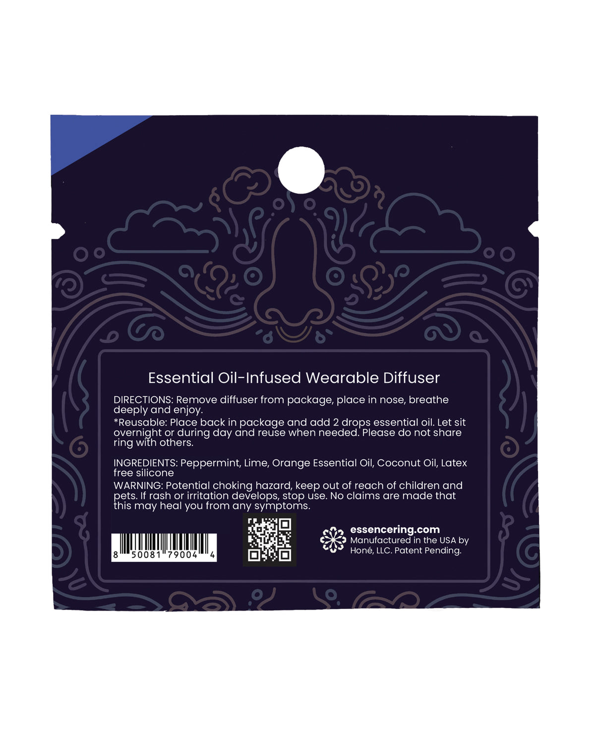 Rave Ring Chill Single Sachet - Peppermint Scent - Blue by Rave Ring