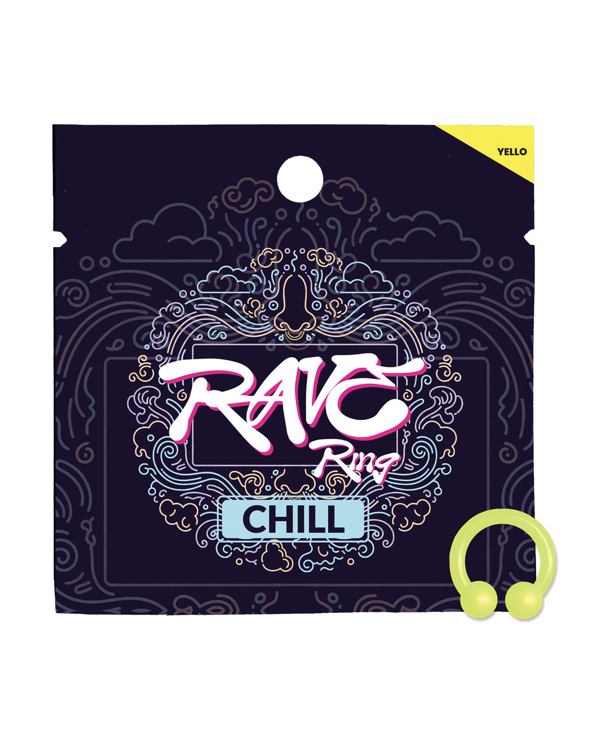 Rave Ring Chill Single Sachet - Peppermint Scent - Yellow by Rave Ring