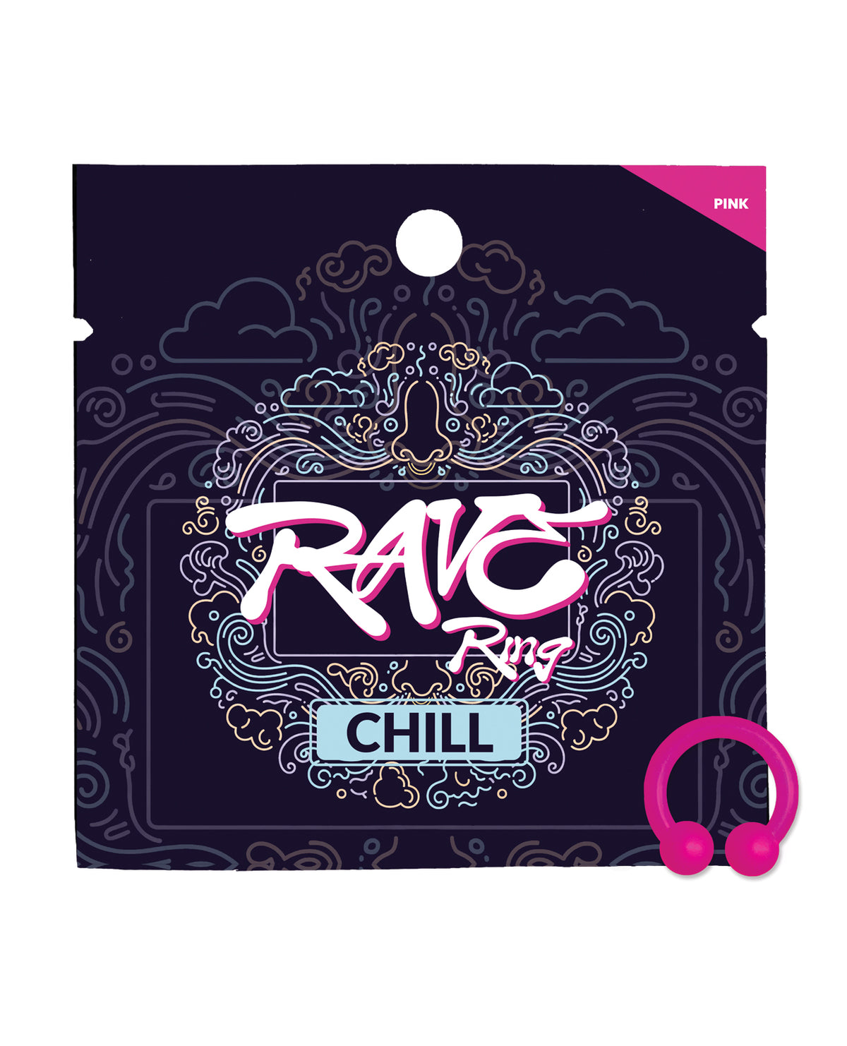 Rave Ring Chill Single Sachet - Peppermint Scent - Pink by Rave Ring