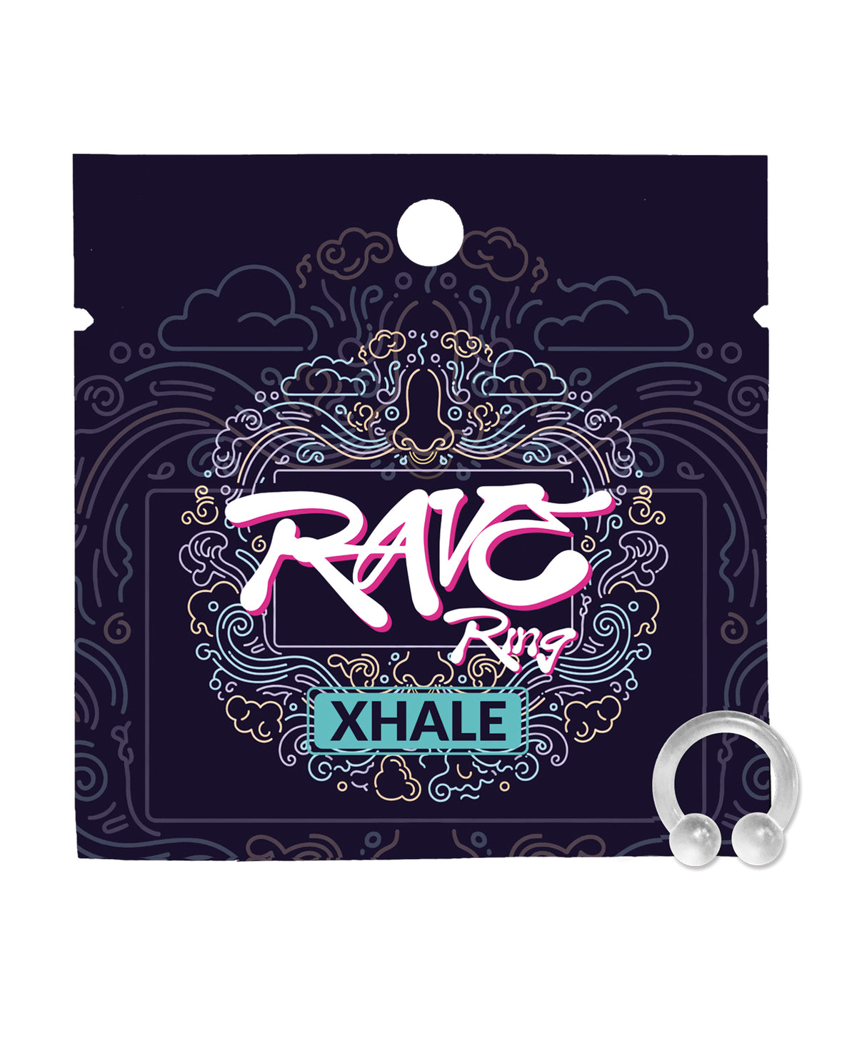 Rave Ring Xhale Single Sachet - Breath Easy Scent - Clear by Rave Ring