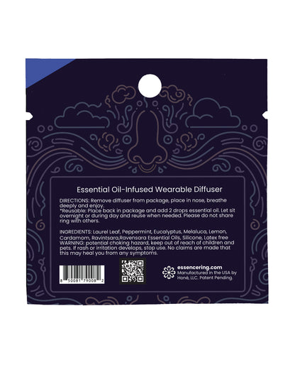 Rave Ring Xhale Single Sachet - Breath Easy Scent - Blue by Rave Ring