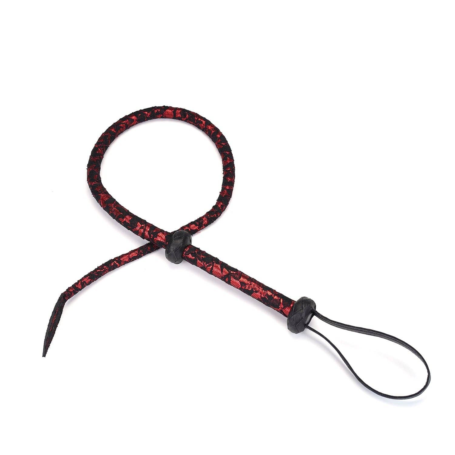 Liebe Seele- Victorian Garden Lace and PU Bull Whip, Vegan-friendly by Liebe Seele