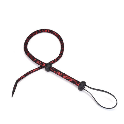 Liebe Seele- Victorian Garden Lace and PU Bull Whip, Vegan-friendly by Liebe Seele
