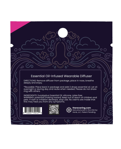 Rave Ring Vapor Single Sachet - Eucalyptus Scent - Pink by Rave Ring