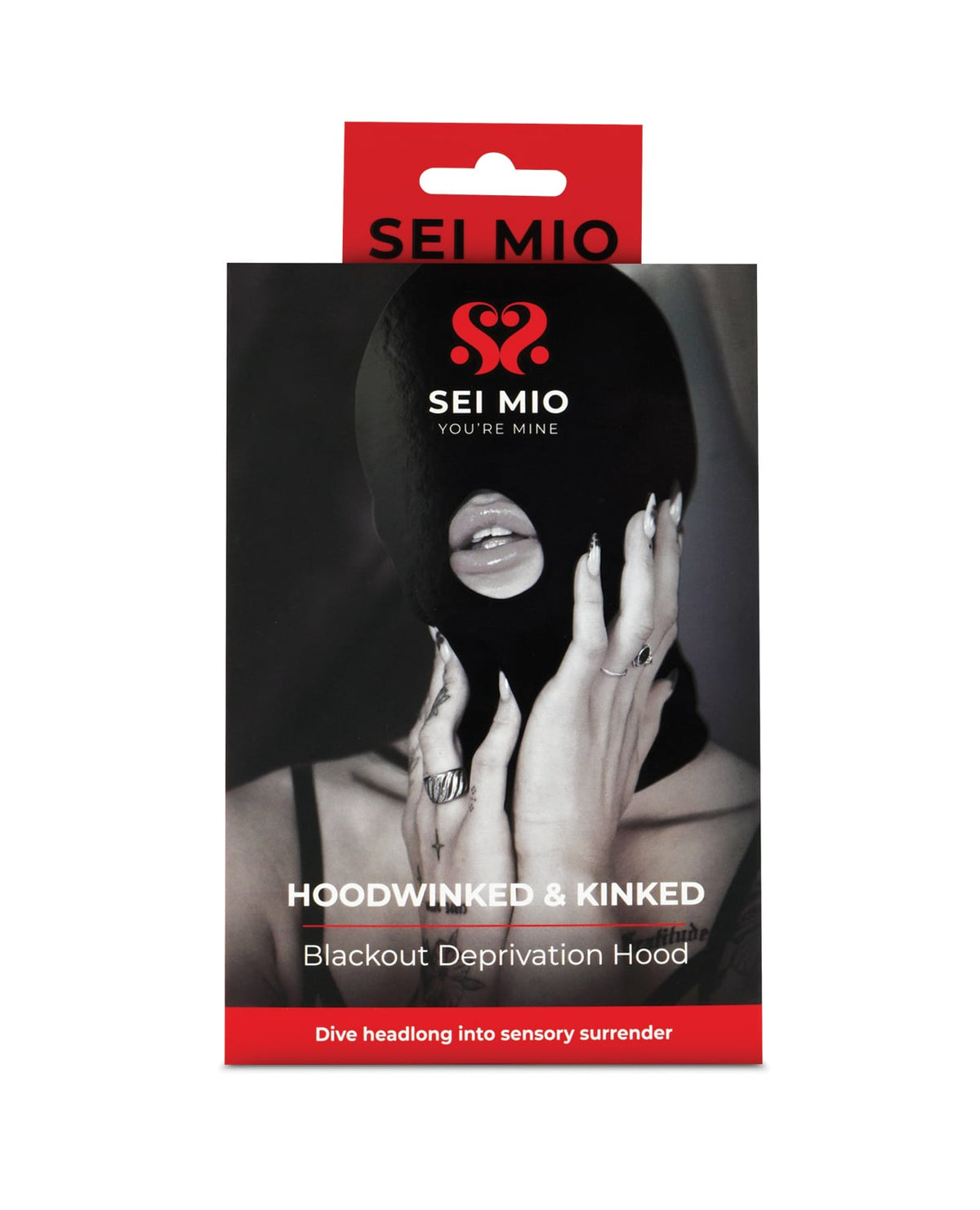 Sei Mio Hoodwinked & Kinked Deprivation Hood w/Blackout Panel by Sei Mio