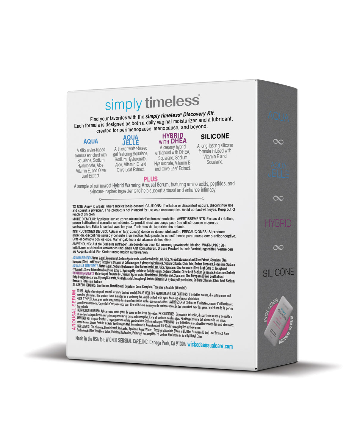 Wicked Sensual Care Simply Timeless Discovery Kit - 1 oz Bottles by Wicked Sensual Care