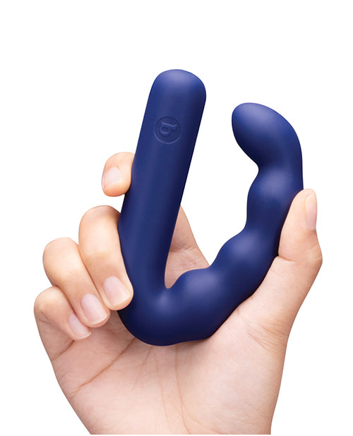 b-Vibe U-Prostate Ripple Massager - Navy Blue by b-vibe