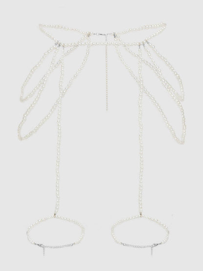 PEARL DRAPED GARTER