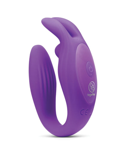 Together Seamless Wearable Rabbit Vibrator w/Remote Control - Purple by Together