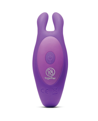 Together Seamless Wearable Rabbit Vibrator w/Remote Control - Purple by Together