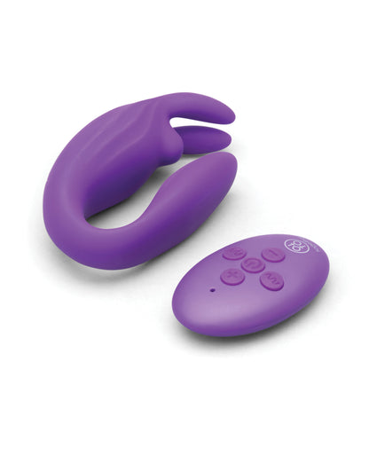 Together Seamless Wearable Rabbit Vibrator w/Remote Control - Purple by Together