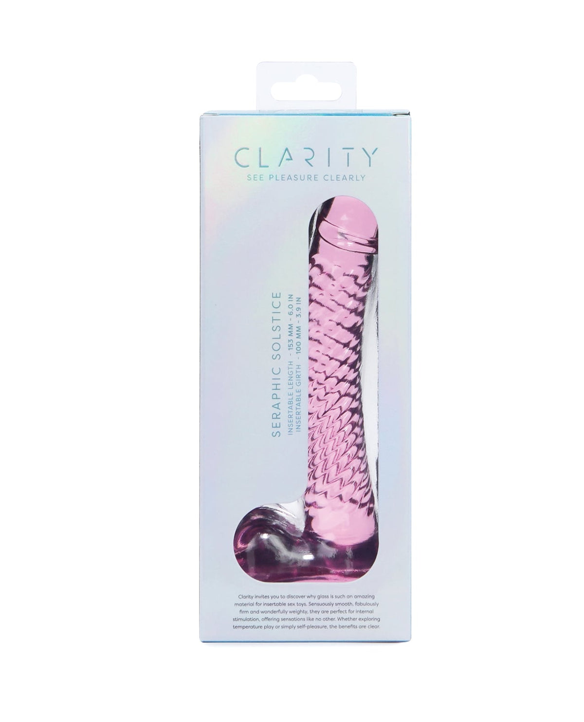 Clarity Glass Dildo - Solstice by Clarity