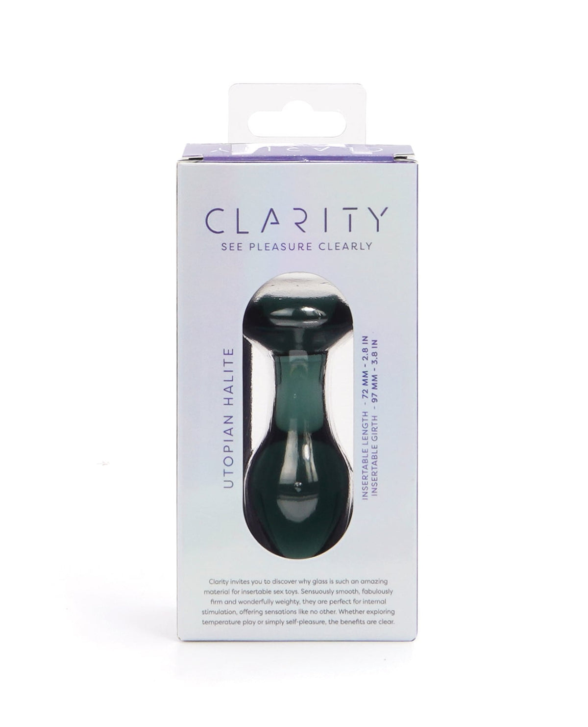 Clarity Glass Dildo - Halite by Clarity