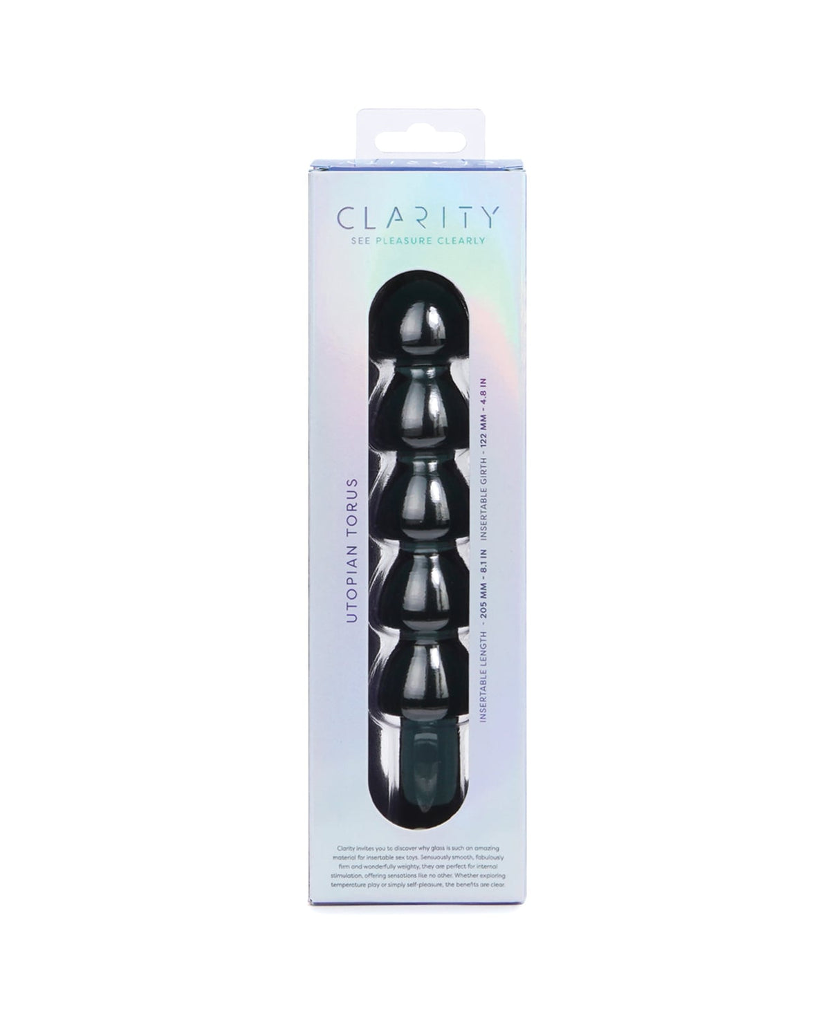 Clarity Glass Dildo - Torus by Clarity