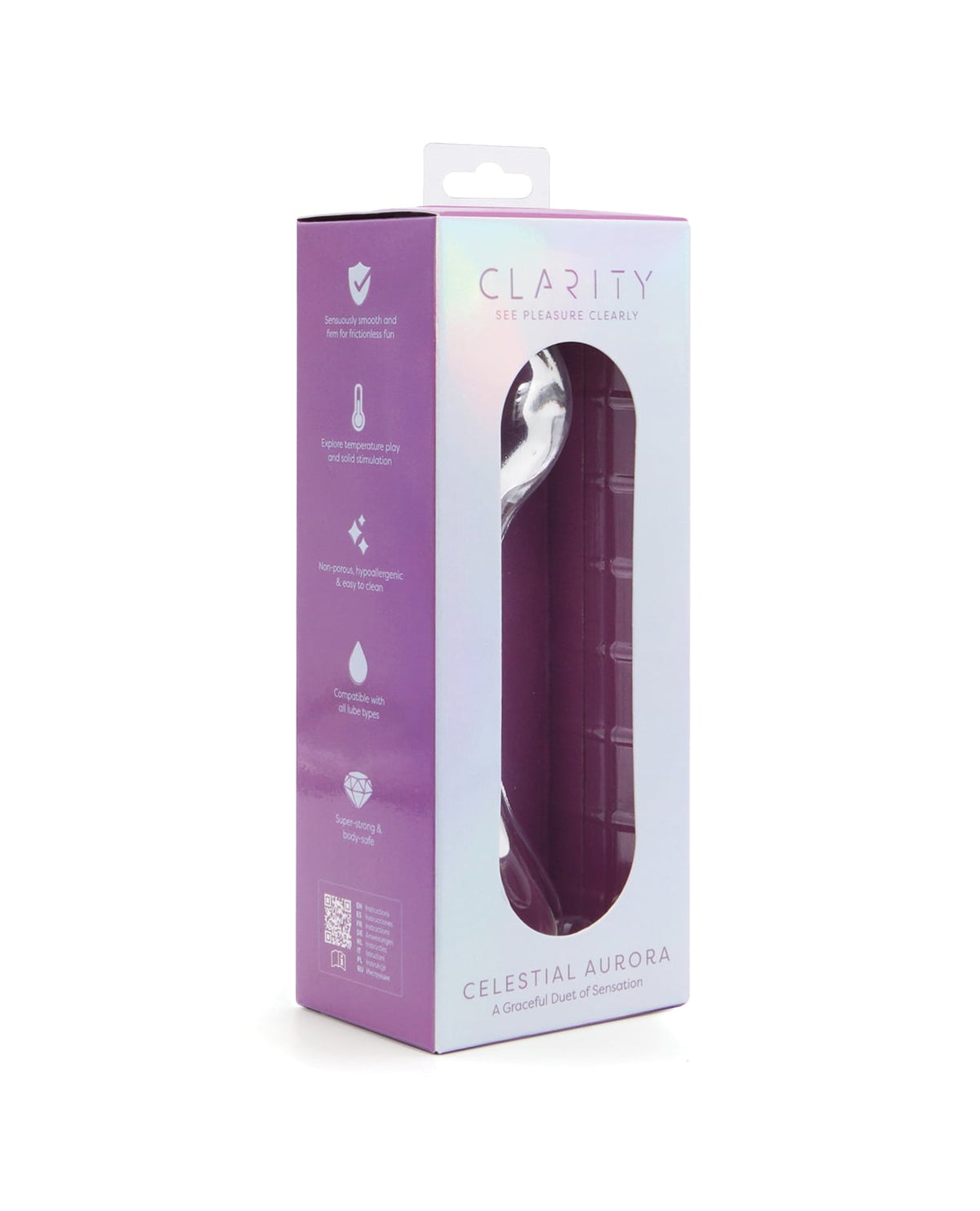 Clarity Glass Dildo - Aurora by Clarity