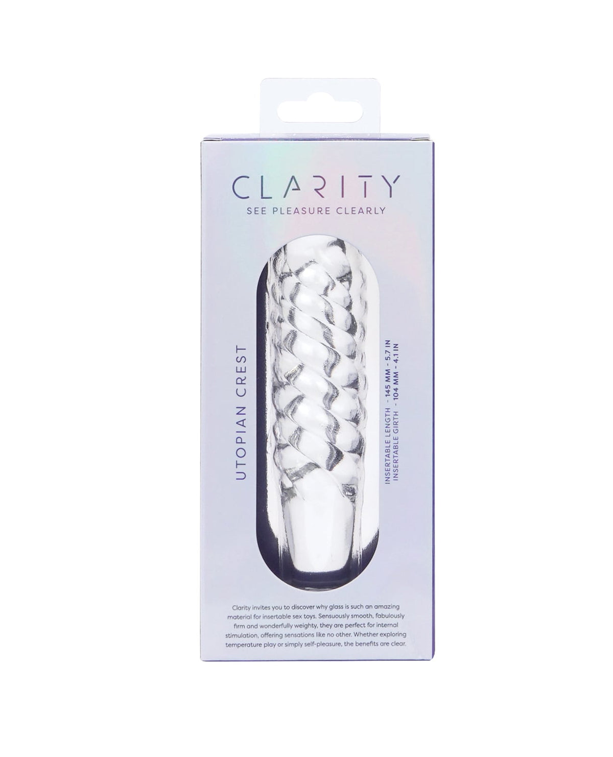Clarity Glass Dildo - Crest by Clarity