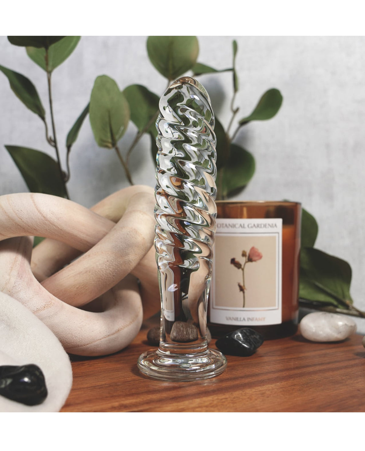 Clarity Glass Dildo - Crest by Clarity