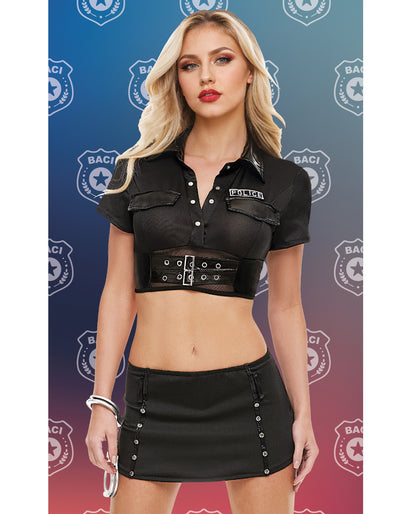 Dreams by Baci Lingerie Badge of Desire 4-pc Set - Black O/S by Dreams by Baci Lingerie