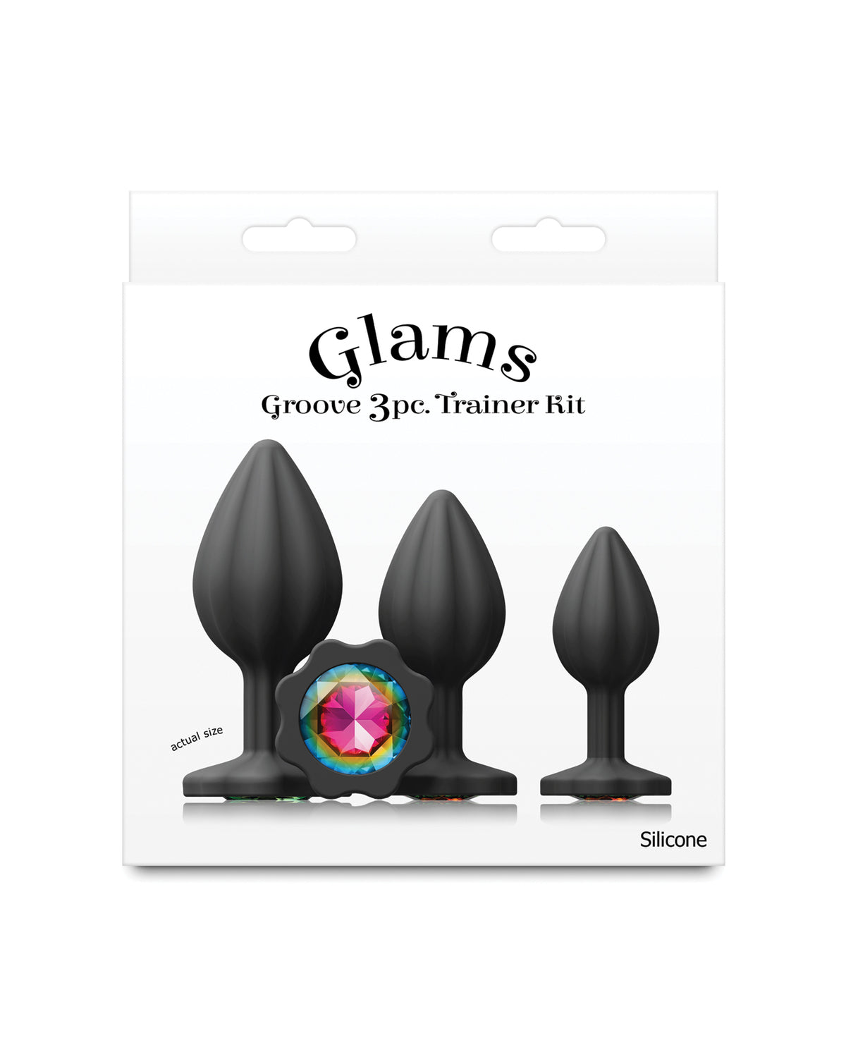 Glams Groove 3pc Kit - Black/Rainbow by Glams