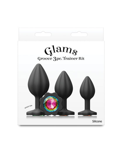 Glams Groove 3pc Kit - Black/Rainbow by Glams