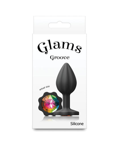 Glams Groove Small - Black/Rainbow by Glams