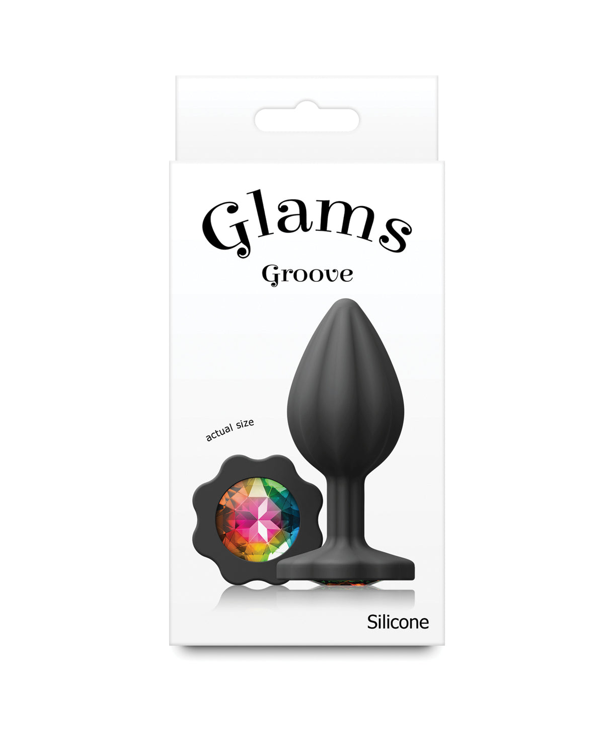 Glams Groove Medium - Black/Rainbow by Glams
