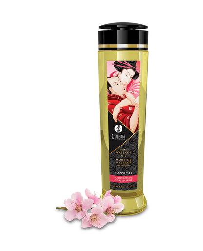 Shunga 1204 Massage Oil, 8 oz, Cherry Blossom by Shunga