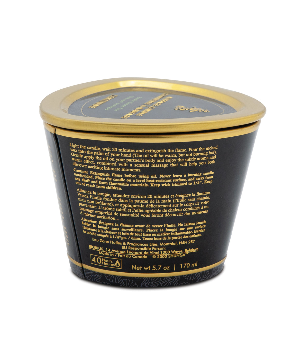 Shunga Massage Candle 4504, 5.7 oz Cherry Blossom by Shunga