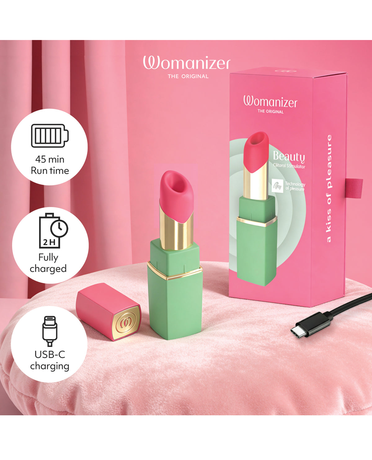 Womanizer Beauty - Green/Pink by Womanizer