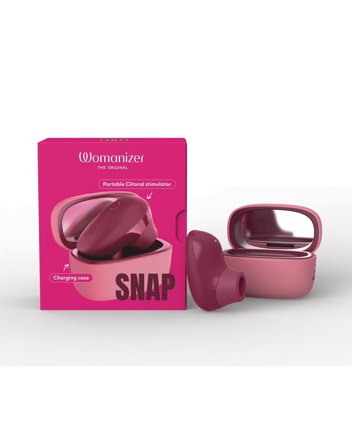 Womanizer Snap Rechargeable Pulsating Stimulator, Crushed Berry – WZSV1SGZ by Womanizer