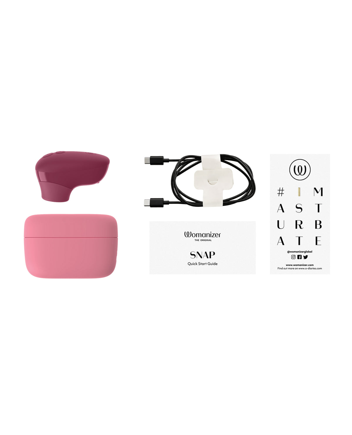 Womanizer Snap Rechargeable Pulsating Stimulator, Crushed Berry – WZSV1SGZ by Womanizer