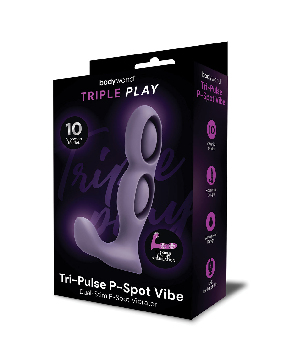 Bodywand Tri-Pulse P-Spot Vibe by Bodywand