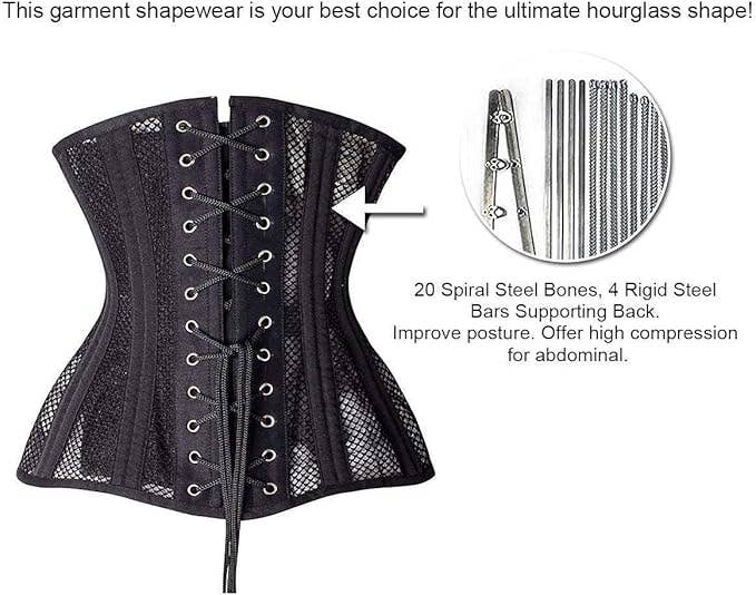 SHAPERX Longline 24-Steel-Bones Heavy Duty Cincher by ShaperX Shapewear