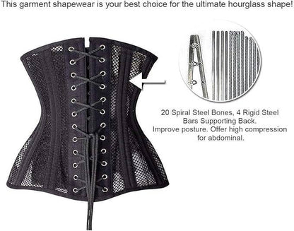 SHAPERX Longline 24-Steel-Bones Heavy Duty Cincher by ShaperX Shapewear