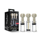 Temptasia Clit and Nipple Twist Suckers 3-Piece Set Clear by Blush