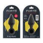 Forto F-10 Silicone Anal Plug with Pull Ring Medium Black by Vvole