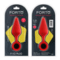 Forto F-10 Silicone Anal Plug with Pull Ring Large Red by Vvole