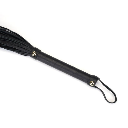 Demon's Kiss Black Leather Flogger Whip