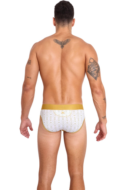 Art Deco White Brief
