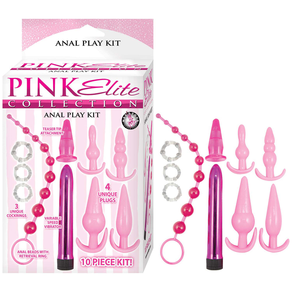 Pink Elite Collection Anal Play Kit Pink by Nasstoys