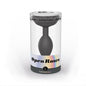 Love to Love Open Roses Silicone Anal Plug Black Onyx L by Lovely Planet USA