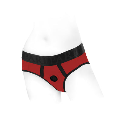 SpareParts Tomboi Nylon Briefs Harness Red/Black Size 4XL by SpareParts Hardware